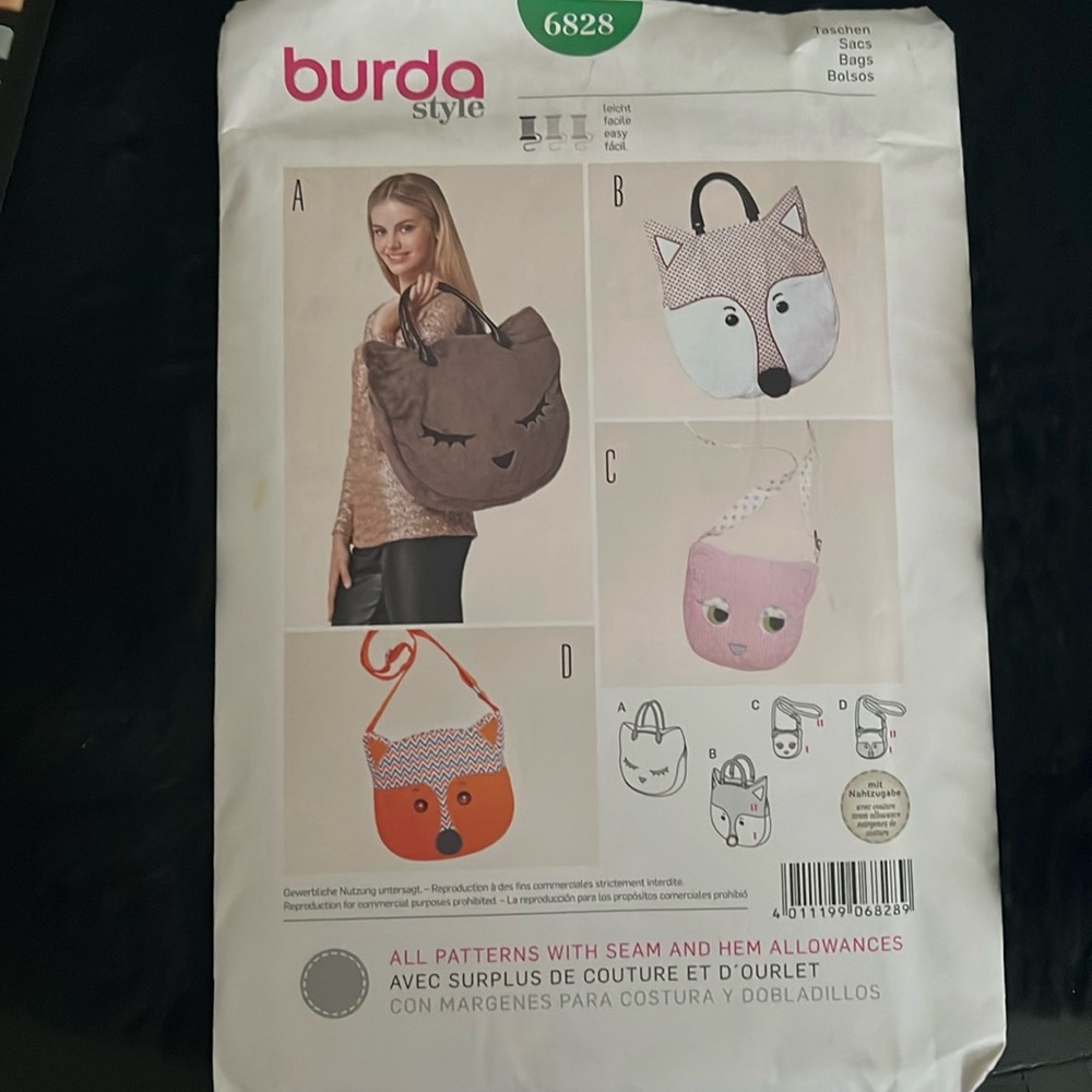 Burda bag pattern